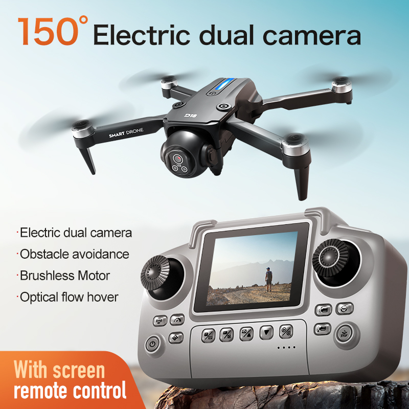 Novo drone d18 fotografia prof - Drone Camera With Gimbal avaliação e preço