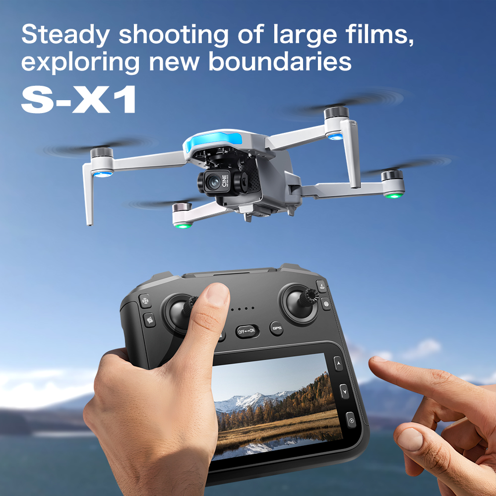 Drone Aéreo Original S-X1 GPS  - Drone Camera With Gimbal avaliação e preço