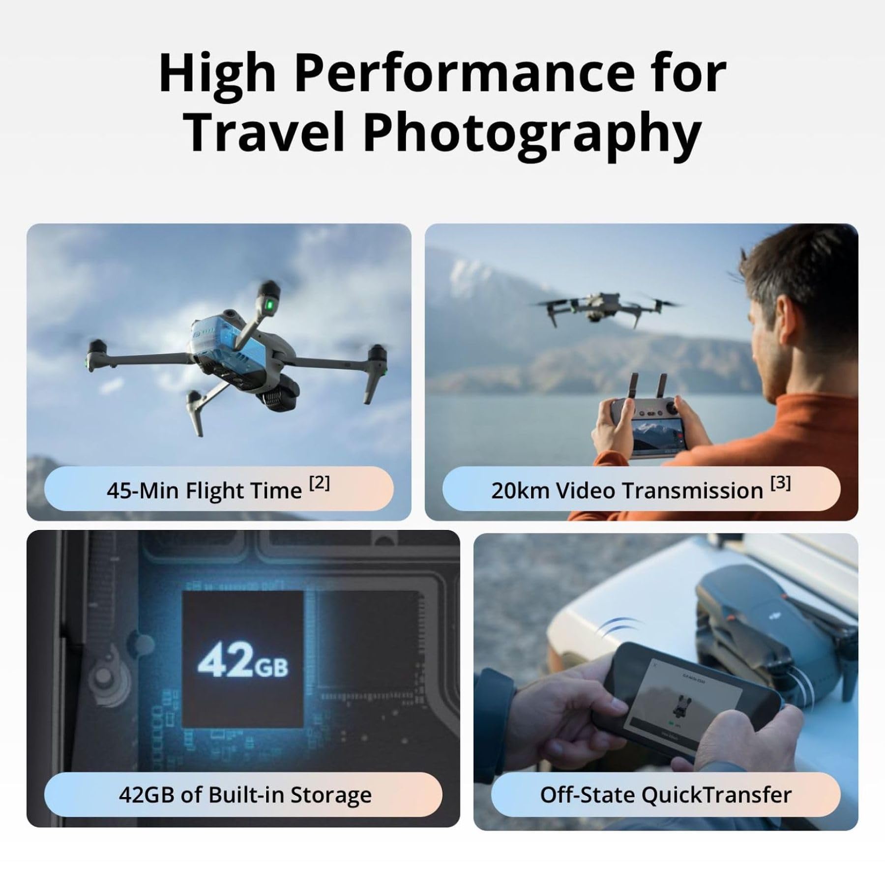 Drones DJI Air 3S com câmera,  - Drone Camera Wide Angle avaliação e preço